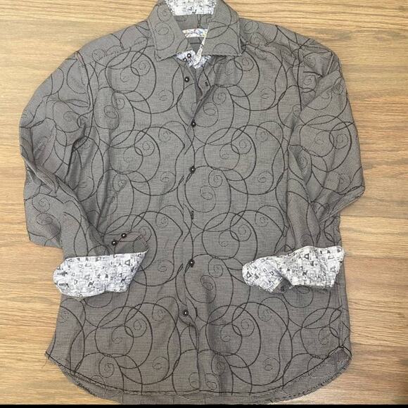 Brandolini Bundle of 2 Button Down Casual Shirts Size Medium - Picture 2 of 8